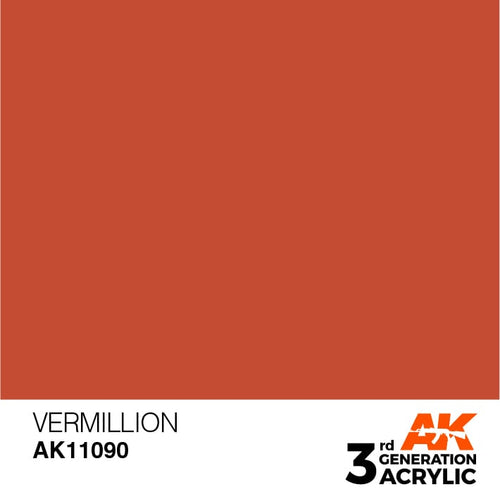 AK Interactive Acrylic Modelling Colors - Vermillion