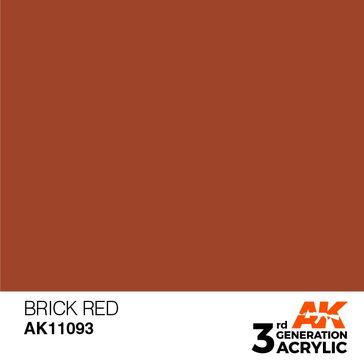 Blå silke glemme AK Interactive Acrylic Modelling Colors - Brick Red – Mythicos