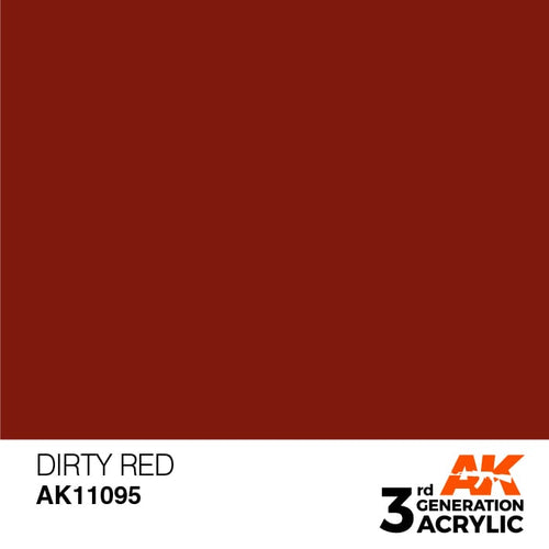 AK Interactive Acrylic Modelling Colors - Dirty Red