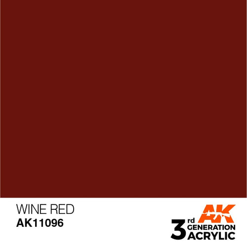 AK Interactive Acrylic Modelling Colors - Wine Red