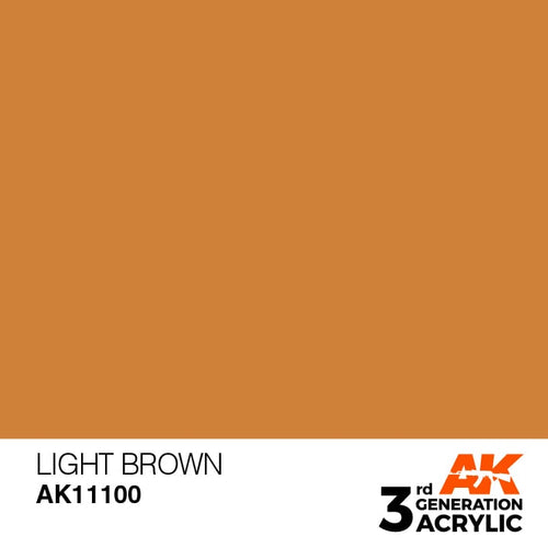 AK Interactive Acrylic Modelling Colors - Light Brown