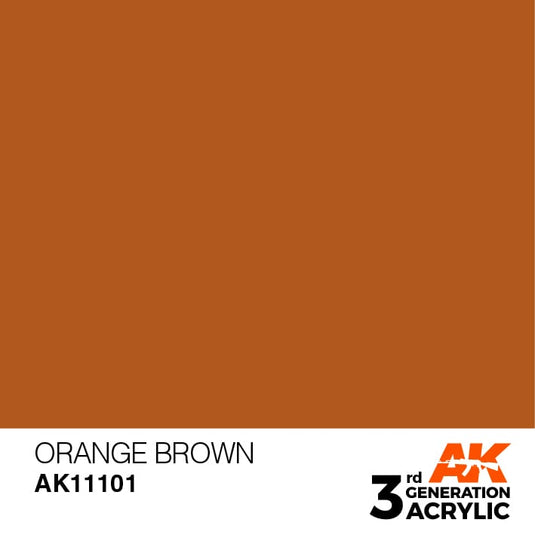 AK Interactive Acrylic Modelling Colors - Orange Brown