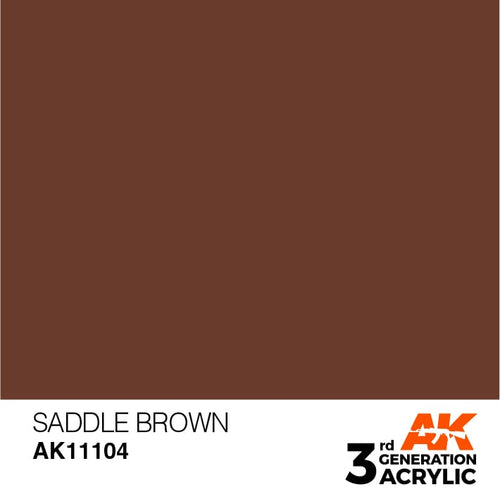 AK Interactive Acrylic Modelling Colors - Saddle Brown
