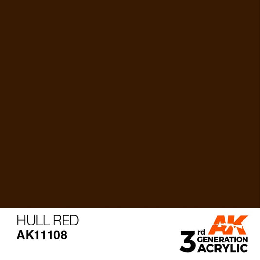 AK Interactive Acrylic Modelling Colors - Hull Red