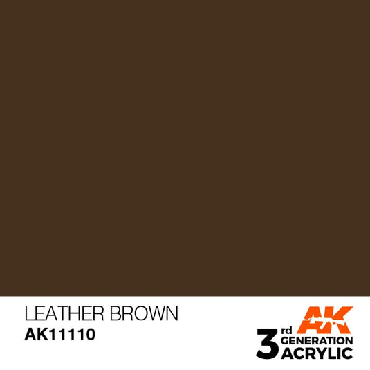 AK Interactive Acrylic Modelling Colors - Leather Brown