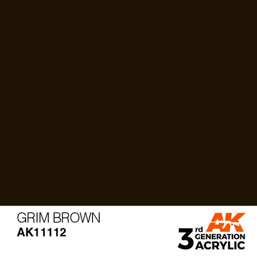 AK Interactive Acrylic Modelling Colors - Grim Brown