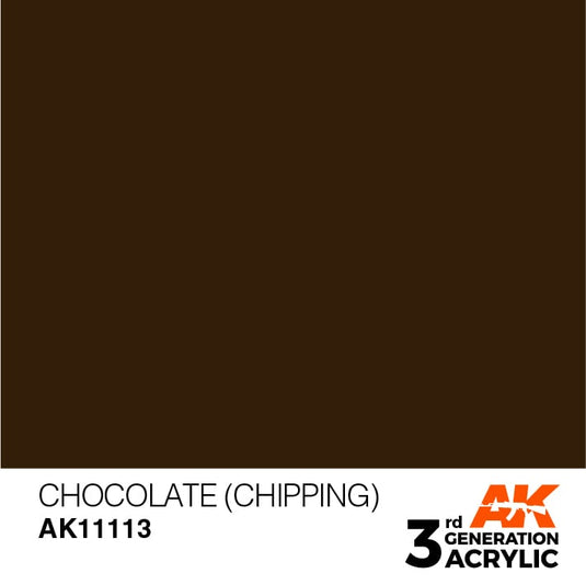AK Interactive Acrylic Modelling Colors - Chocolate (Chipping)