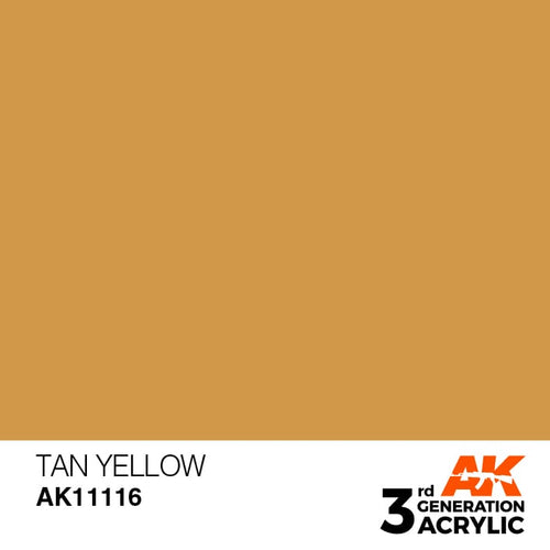 AK Interactive Acrylic Modelling Colors - Tan Yellow