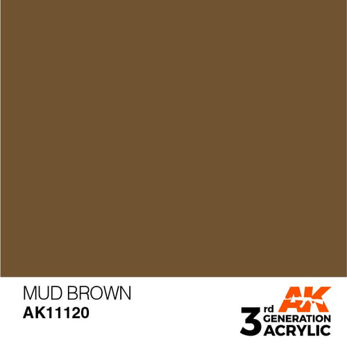 AK Interactive Acrylic Modelling Colors - Mud Brown