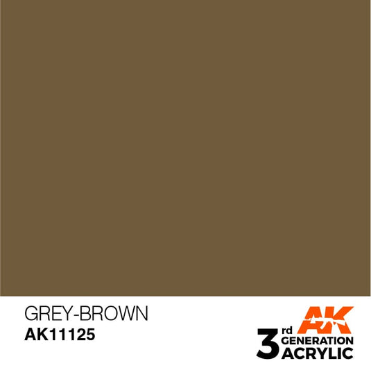 AK Interactive Acrylic Modelling Colors - Grey Brown