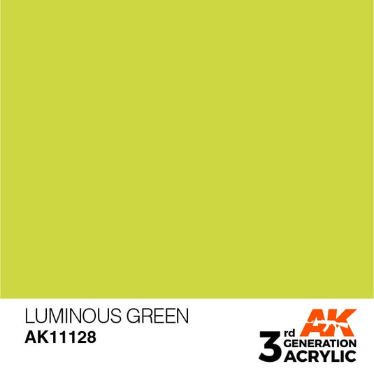 AK Interactive Acrylic Modelling Colors - Luminous Green
