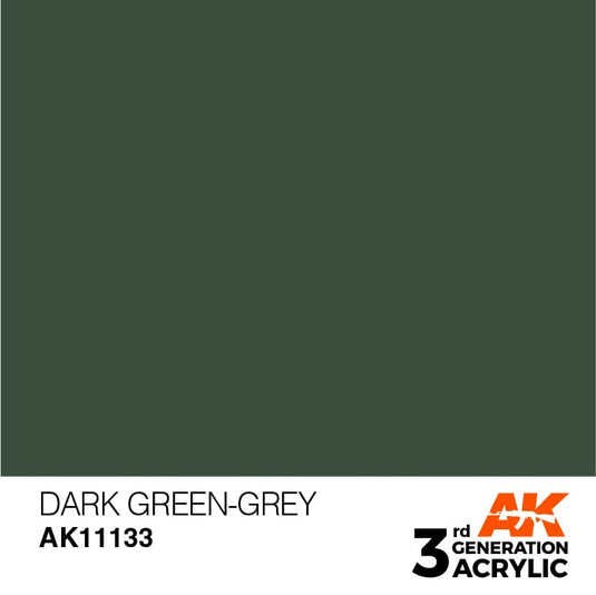 AK Interactive Acrylic Modelling Colors - Dark Green Grey