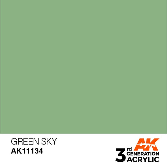 AK Interactive Acrylic Modelling Colors - Green Sky