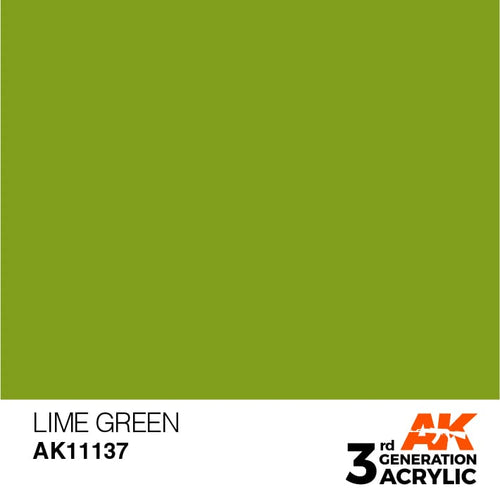 AK Interactive Acrylic Modelling Colors - Lime Green