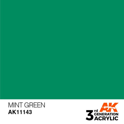 AK Interactive Acrylic Modelling Colors - Mint Green