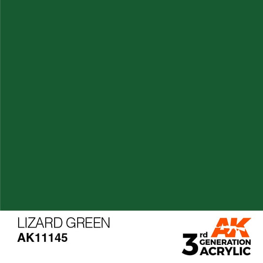 AK Interactive Acrylic Modelling Colors - Lizard Green