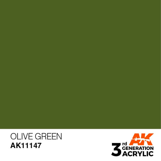 AK Interactive Acrylic Modelling Colors - Olive Green