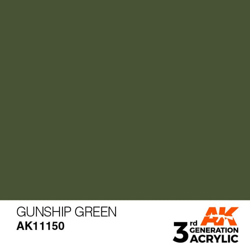AK Interactive Acrylic Modelling Colors - Gunship Green