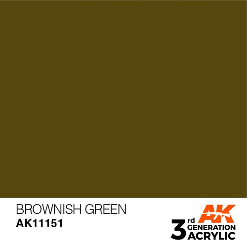 AK Interactive Acrylic Modelling Colors - Brownish Green