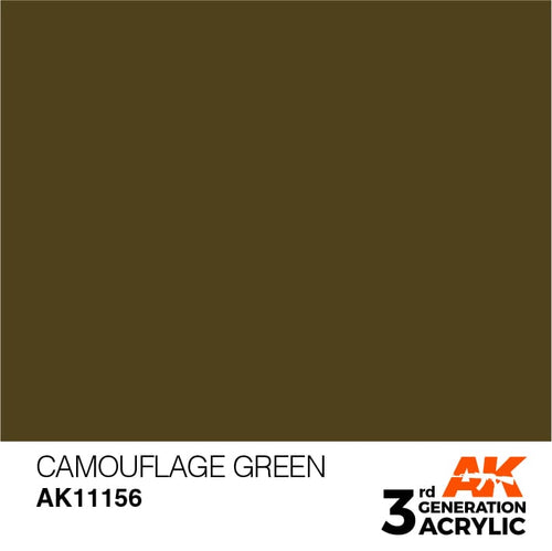AK Interactive Acrylic Modelling Colors - Camouflage Green