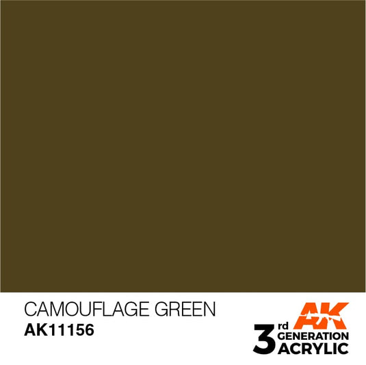 AK Interactive Acrylic Modelling Colors - Camouflage Green