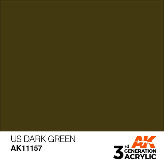 AK Interactive Acrylic Modelling Colors - US Dark Green