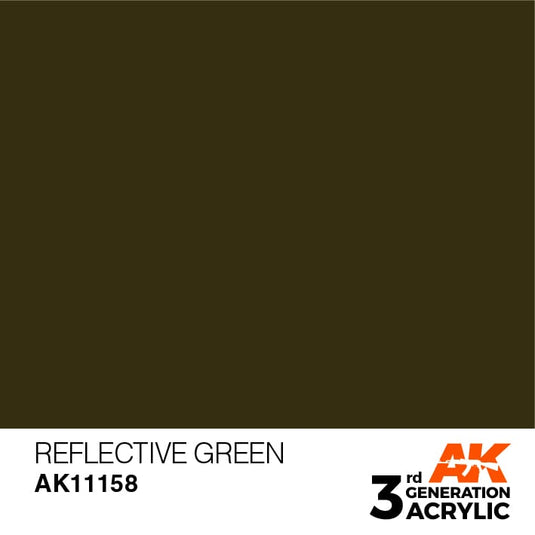 AK Interactive Acrylic Modelling Colors - Reflective Green