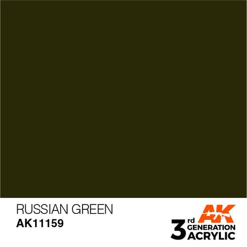 AK Interactive Acrylic Modelling Colors - Russian Green