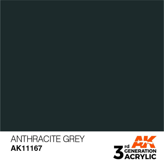 AK Interactive Acrylic Modelling Colors - Anthracite Grey