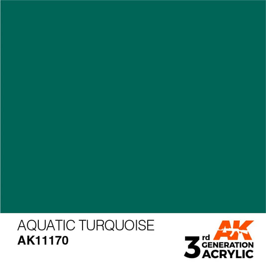 AK Interactive Acrylic Modelling Colors - Aquatic Turquoise