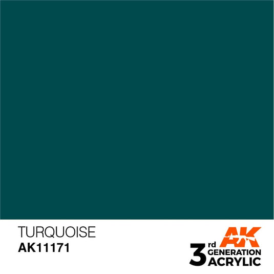 AK Interactive Acrylic Modelling Colors - Turquoise