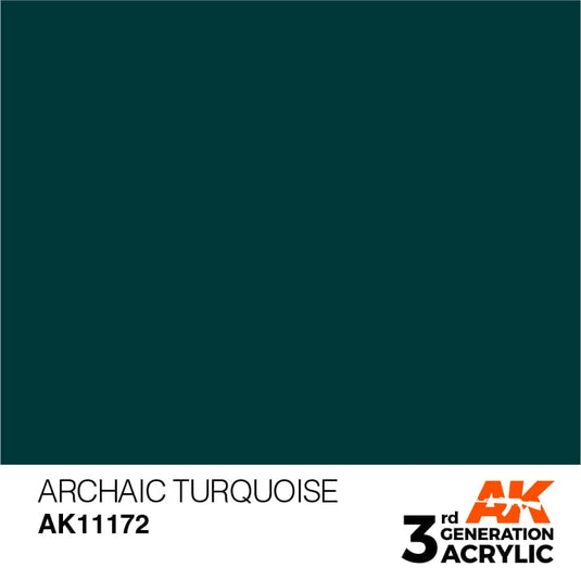 AK Interactive Acrylic Modelling Colors - Archaic Turquoise