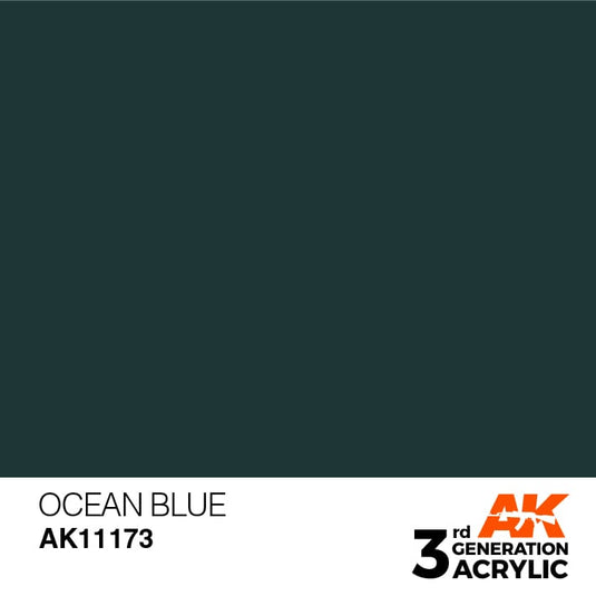 AK Interactive Acrylic Modelling Colors - Ocean Blue