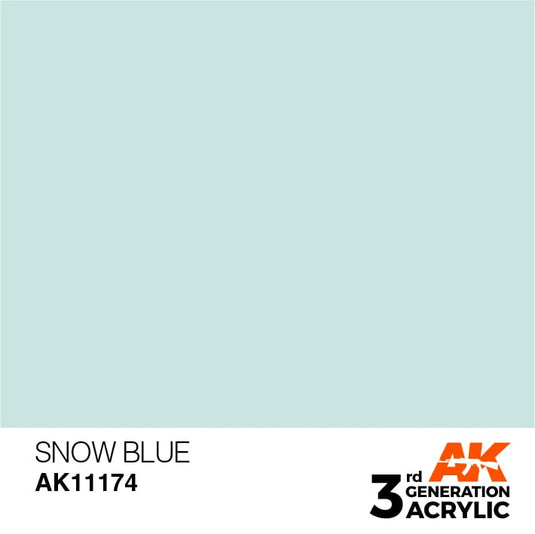 AK Interactive Acrylic Modelling Colors - Snow Blue