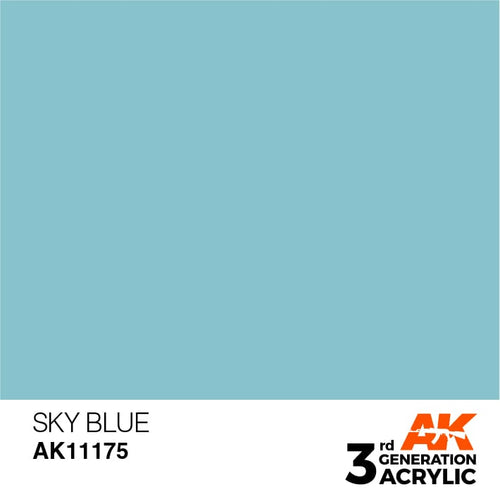 AK Interactive Acrylic Modelling Colors - Sky Blue