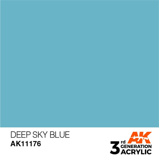 AK Interactive Acrylic Modelling Colors - Deep Sky Blue