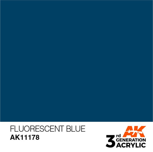 AK Interactive Acrylic Modelling Colors - Fluorescent Blue