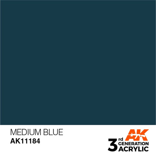 AK Interactive Acrylic Modelling Colors - Medium Blue