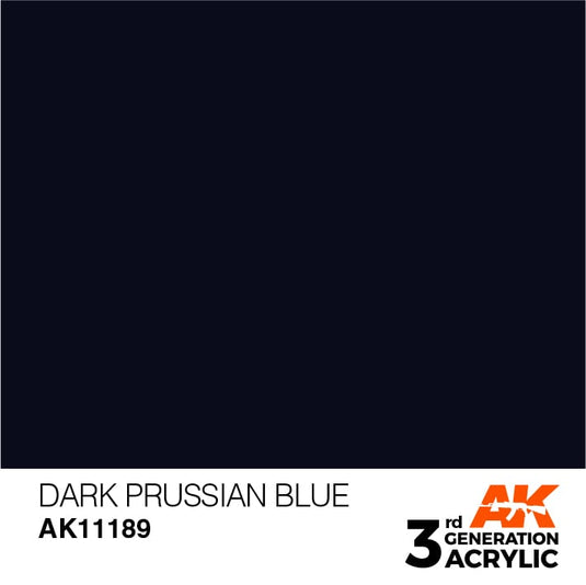 AK Interactive Acrylic Modelling Colors - Dark Prussian Blue