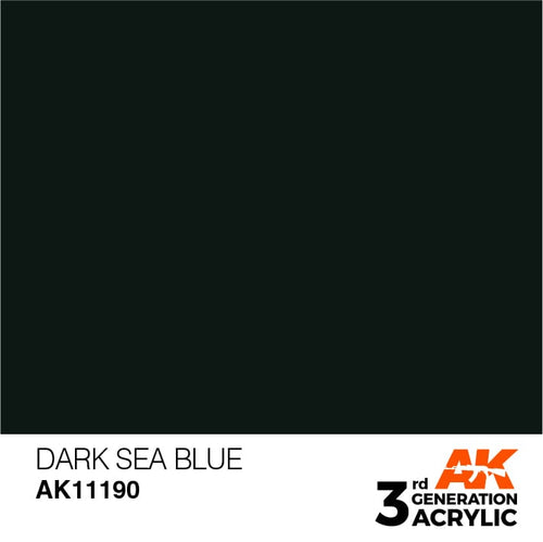 AK Interactive Acrylic Modelling Colors - Dark Sea Blue