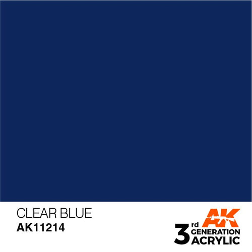 AK Interactive Acrylic Modelling Colors - Clear Blue