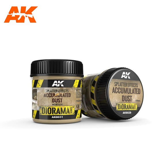 AK Interactive Diaroma Series - Splatter Effects Accumulated Dust (100 mL)