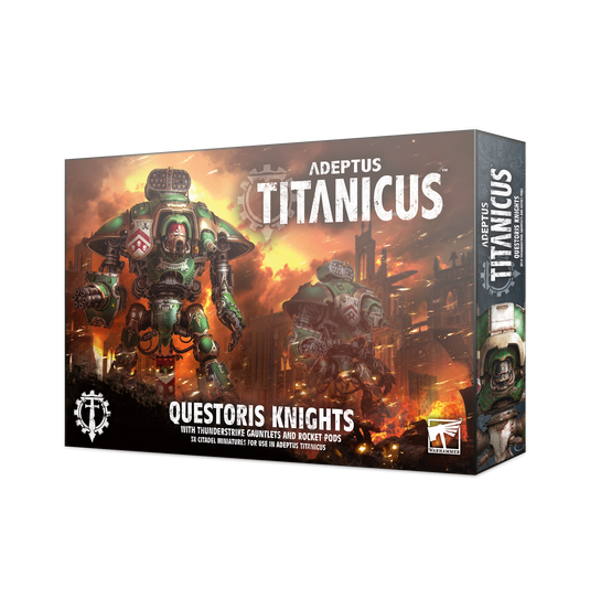 Questoris Knights with Thunderstrike Gauntlets and Rocket Pods
