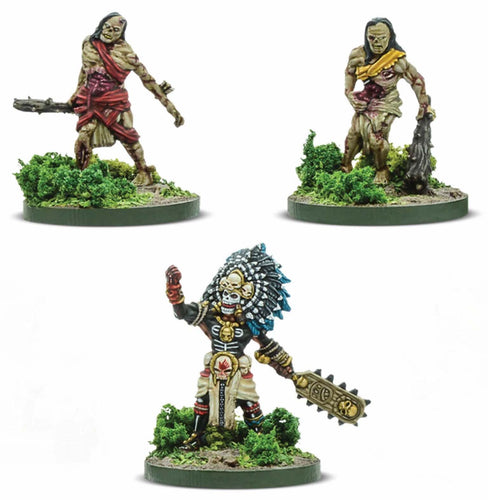 Mythic Americas: Aztec - Tlalocan High Priest with Two Tlalocan-bound Dead Bodyguards