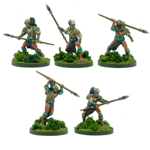 Mythic Americas: Maya - Calakmal Warriors with Spears