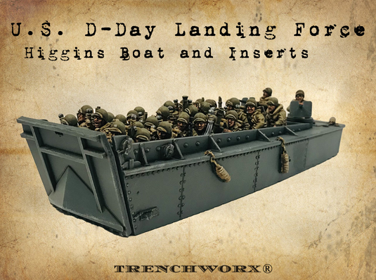 U.S. D-Day Higgins Boat and Inserts