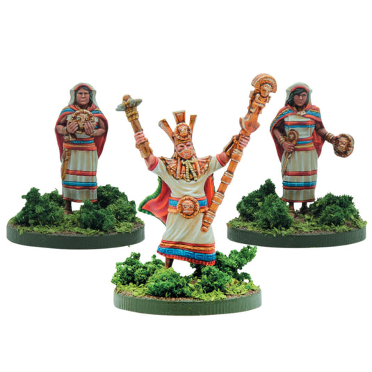 Mythic Americas: Incas - Inti High Priest with Virgin Bodyguards