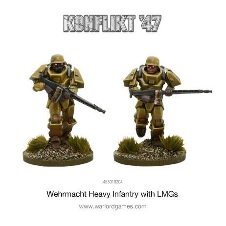 German Heavy Infantry with LMG's