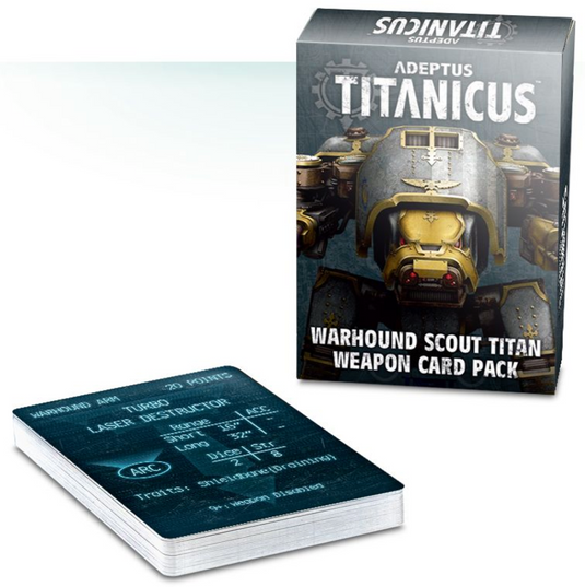 Warhound Scout Titan Weapon Card Pack