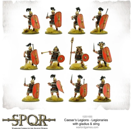 Caesar's Legions - Legionaries with gladius & sling